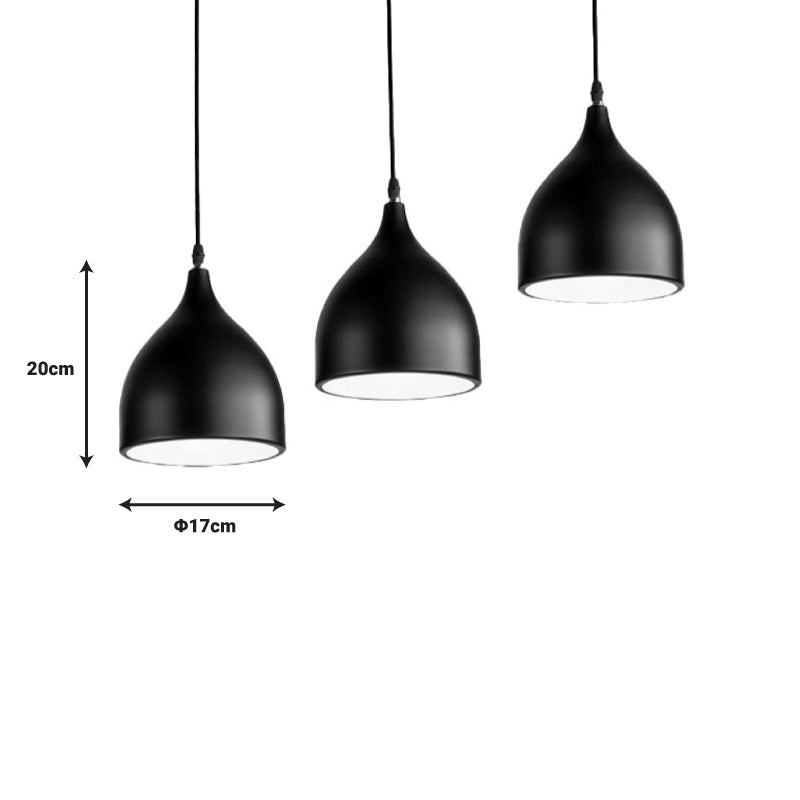Φωτιστικό οροφής Perce I μαύρο μέταλλο 50x17x120εκ