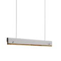 Φωτιστικό οροφής Rafmole Led λευκό μέταλλο-ξύλο 120x7.5εκ