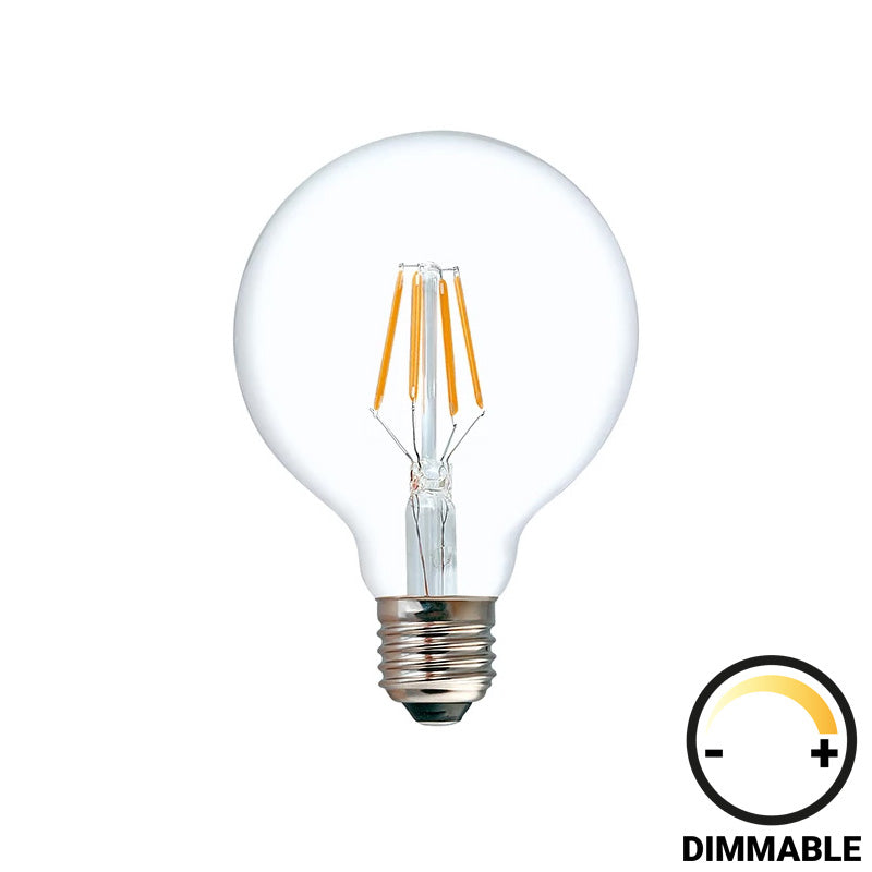 Λαμπτήρας LED G125 Bulb dimmable 8W E27 2700K clear