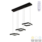 Φωτιστικό οροφής τρίφωτο Benor led μέταλλο μαύρο 70x20x15εκ