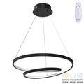 Φωτιστικό οροφής Rexon led μέταλλο μαύρο Φ49x12εκ