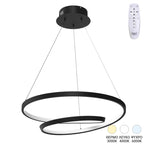 Φωτιστικό οροφής Rexon led μέταλλο μαύρο Φ49x12εκ