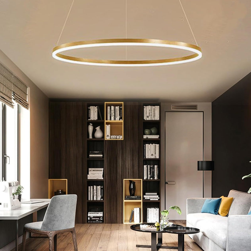 Φωτιστικό οροφής Nebrian led μέταλλο χρυσό Φ60x15εκ