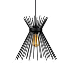 Φωτιστικό οροφής Candle I E27 μέταλλο μαύρο Φ25x30εκ