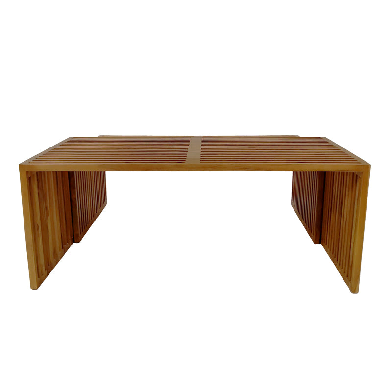 Τραπέζι Tinnie σετ 2τεμ teak ξύλο σε φυσική απόχρωση