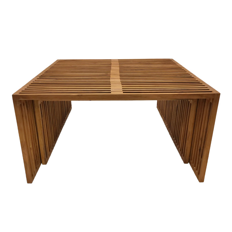 Τραπέζι Tinnie I σετ 2τεμ teak ξύλο σε φυσική απόχρωση