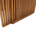 Τραπέζι Tinnie I σετ 2τεμ teak ξύλο σε φυσική απόχρωση