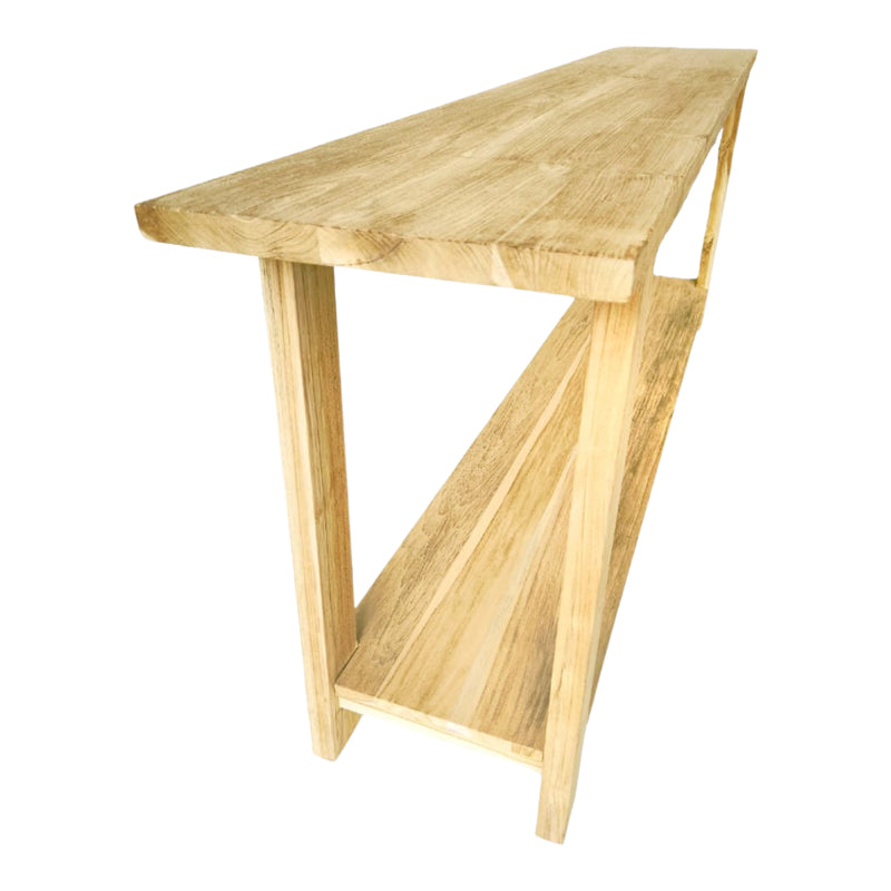 Κονσόλα Decoza teak ξύλο σε φυσική απόχρωση 200x40x80εκ