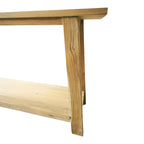 Κονσόλα Decoza teak ξύλο σε φυσική απόχρωση 200x40x80εκ