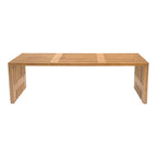 Παγκάκι Zen teak ξύλο σε φυσική απόχρωση 140x35x48εκ