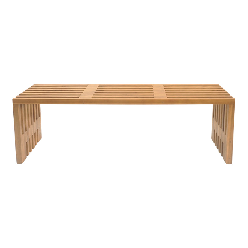 Παγκάκι Zen teak ξύλο σε φυσική απόχρωση 140x35x48εκ