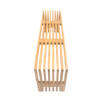 Παγκάκι Zen teak ξύλο σε φυσική απόχρωση 140x35x48εκ