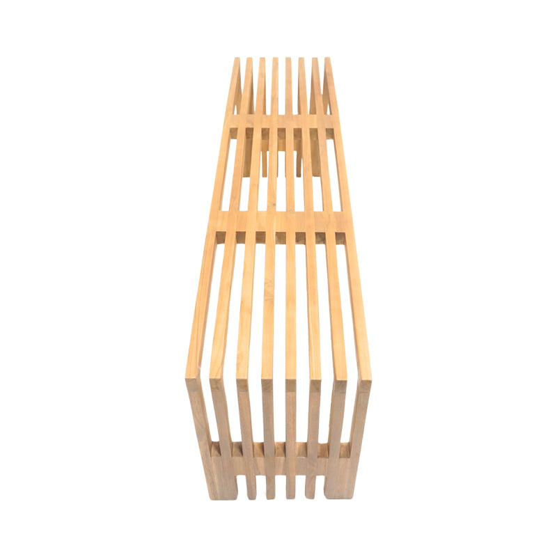 Παγκάκι Zen teak ξύλο σε φυσική απόχρωση 140x35x48εκ