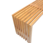 Παγκάκι Zen teak ξύλο σε φυσική απόχρωση 140x35x48εκ