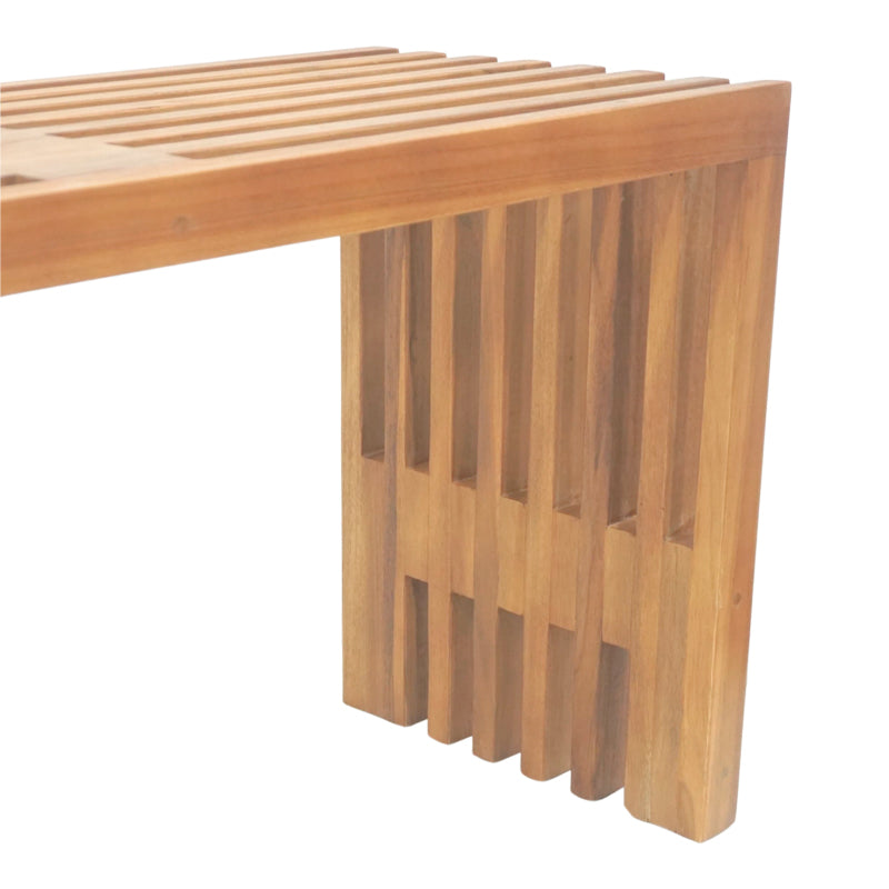 Παγκάκι Zen teak ξύλο σε φυσική απόχρωση 140x35x48εκ
