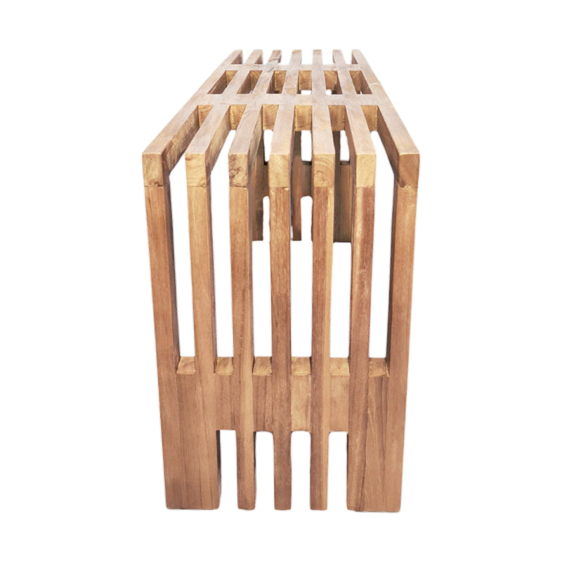 Παγκάκι Zen teak ξύλο σε φυσική απόχρωση 90x30x48εκ