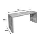 Παγκάκι Zen teak ξύλο σε φυσική απόχρωση 90x30x48εκ