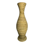 Βάζο Virnia Inart pe rattan σε φυσική απόχρωση Φ40x70εκ