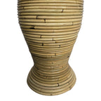 Βάζο Virnia Inart pe rattan σε φυσική απόχρωση Φ40x70εκ