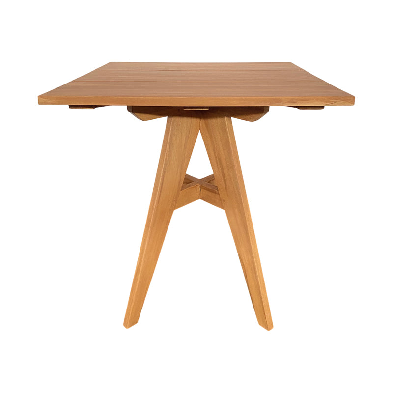 Τραπέζι Cadrada teak ξύλο σε φυσική απόχρωση 70x70x76εκ