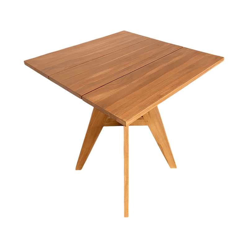 Τραπέζι Cadrada teak ξύλο σε φυσική απόχρωση 70x70x76εκ