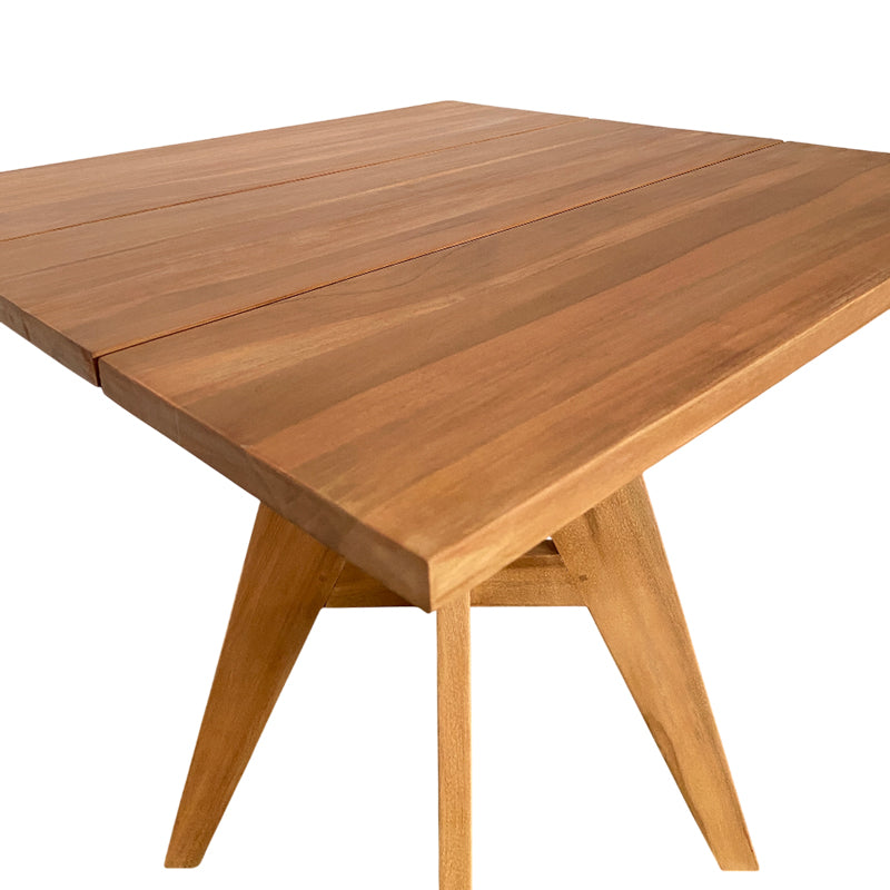 Τραπέζι Cadrada teak ξύλο σε φυσική απόχρωση 70x70x76εκ