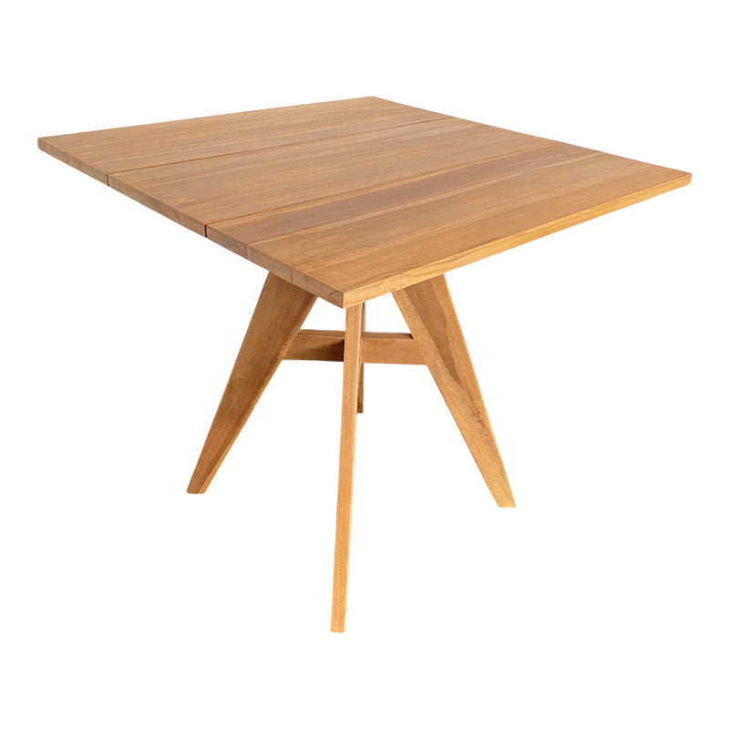 Τραπέζι Cadrada teak ξύλο σε φυσική απόχρωση 80x80x76εκ