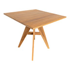 Τραπέζι Cadrada teak ξύλο σε φυσική απόχρωση 80x80x76εκ