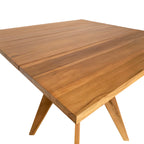 Τραπέζι Cadrada teak ξύλο σε φυσική απόχρωση 80x80x76εκ