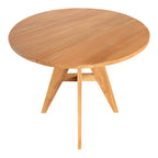 Τραπέζι Cadrada teak ξύλο σε φυσική απόχρωση Φ80x76εκ