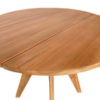 Τραπέζι Cadrada teak ξύλο σε φυσική απόχρωση Φ80x76εκ