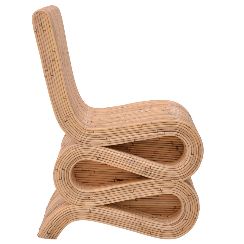 Πολυθρόνα Favorsy rattan σε φυσική απόχρωση 52x65x90εκ