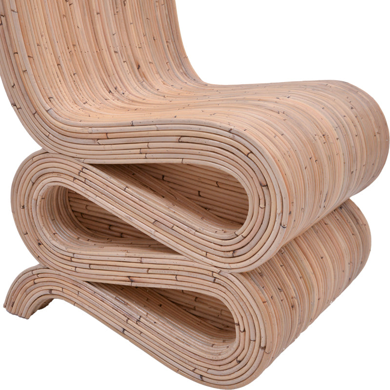 Πολυθρόνα Favorsy rattan σε φυσική απόχρωση 52x65x90εκ