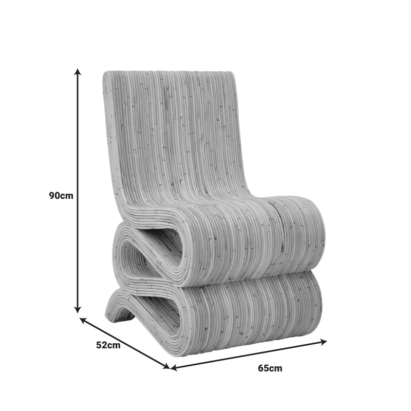 Πολυθρόνα Favorsy rattan σε φυσική απόχρωση 52x65x90εκ