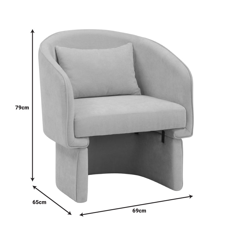 Πολυθρόνα Playmob ύφασμα σε κεραμιδί απόχρωση 69x65x79εκ