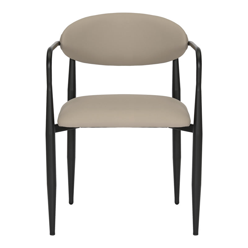 Πολυθρόνα Kalone pu σε γκρι-μπεζ απόχρωση 56x55x78εκ