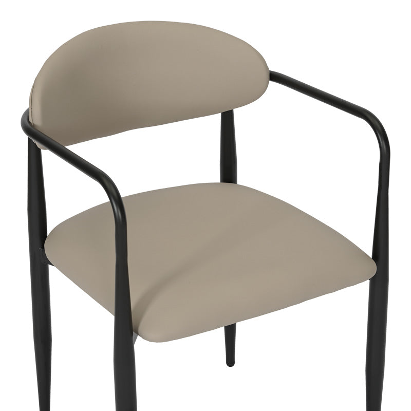 Πολυθρόνα Kalone pu σε γκρι-μπεζ απόχρωση 56x55x78εκ