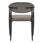 Πολυθρόνα Kalone ύφασμα σε ανθρακί απόχρωση 56x55x78εκ