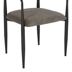 Πολυθρόνα Kalone ύφασμα σε ανθρακί απόχρωση 56x55x78εκ
