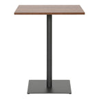 Τραπέζι Nerobian mdf σε καρυδί απόχρωση 60x60x75εκ