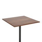 Τραπέζι Nerobian mdf σε καρυδί απόχρωση 70x70x75εκ