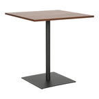 Τραπέζι Nerobian mdf σε καρυδί απόχρωση 70x70x75εκ