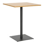 Τραπέζι Nerobian mdf σε sonoma απόχρωση 60x60x75εκ
