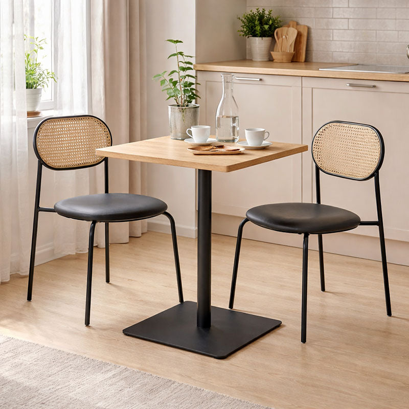 Τραπέζι Nerobian mdf σε sonoma απόχρωση 60x60x75εκ