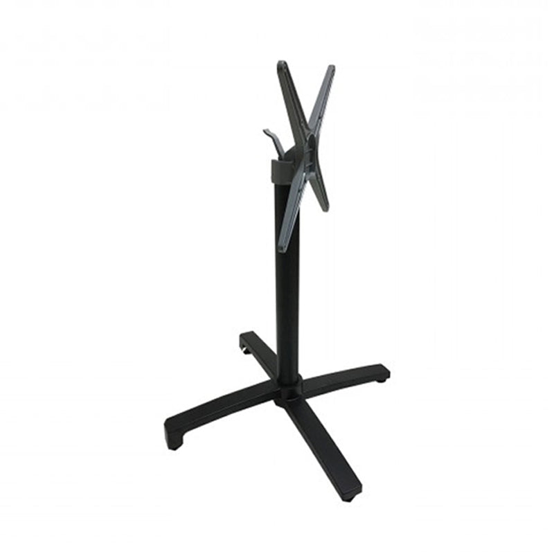 Βάση τραπεζιού Levo πτυσσόμενη μεταλλική σε μαύρη απόχρωση 69x69x73εκ