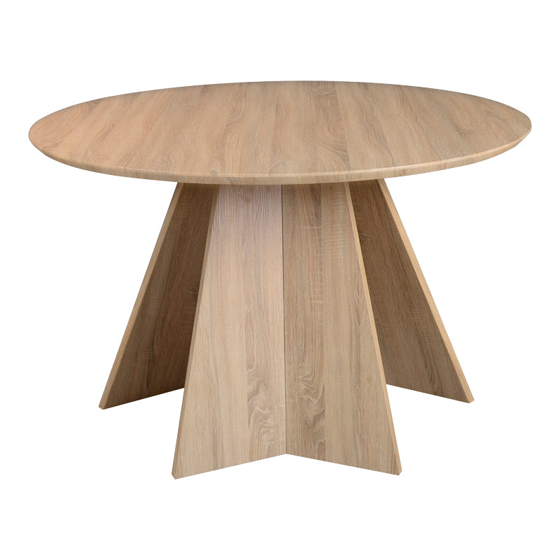 Τραπέζι Bibble MDF σε φυσική απόχρωση Φ120x76εκ
