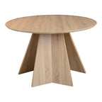 Τραπέζι Bibble MDF σε φυσική απόχρωση Φ120x76εκ