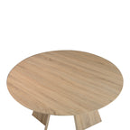 Τραπέζι Bibble MDF σε φυσική απόχρωση Φ120x76εκ