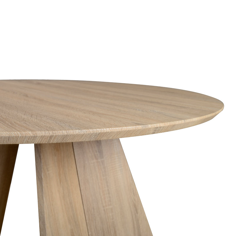 Τραπέζι Bibble MDF σε φυσική απόχρωση Φ120x76εκ