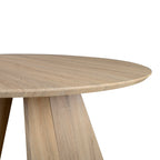 Τραπέζι Bibble MDF σε φυσική απόχρωση Φ120x76εκ